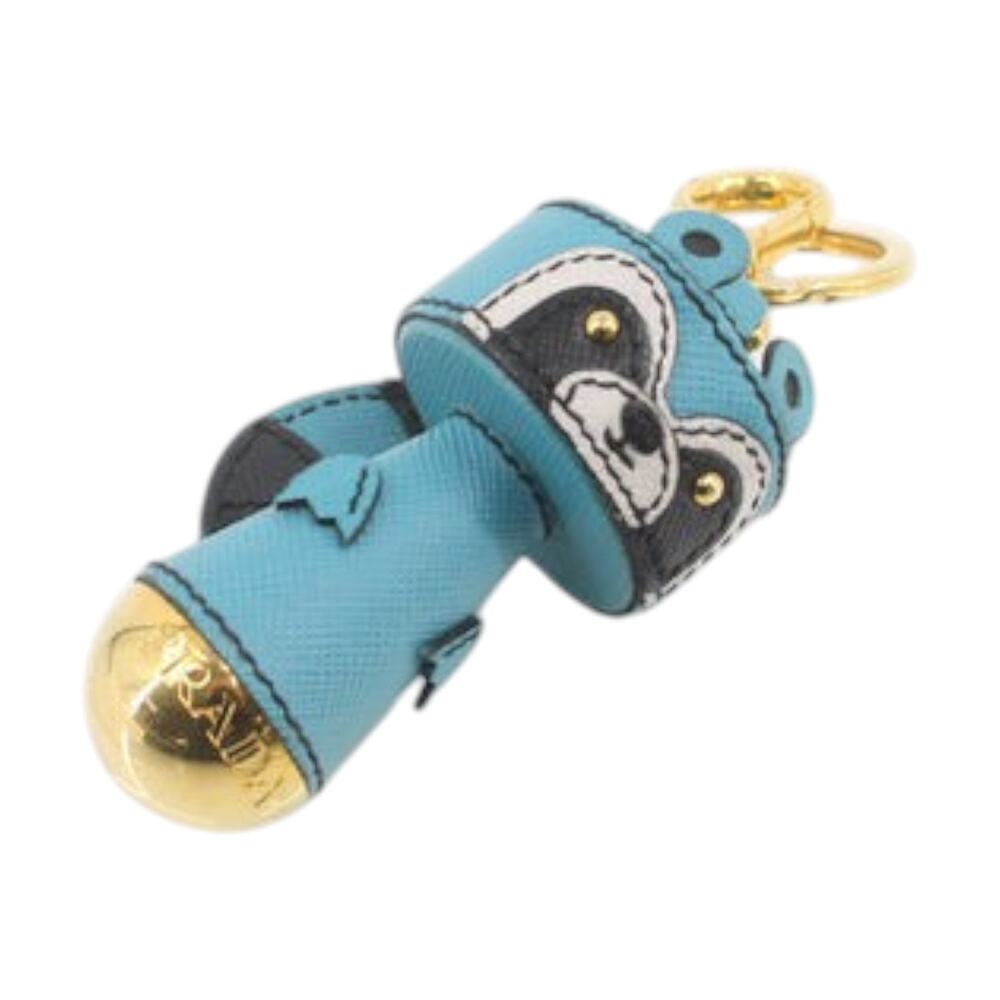 7184 - Prada Prada Key Ring Bag Charm, Raccoon Teal